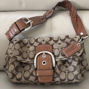 COACH Purse Bag M0769-11862 Cloth with leather
